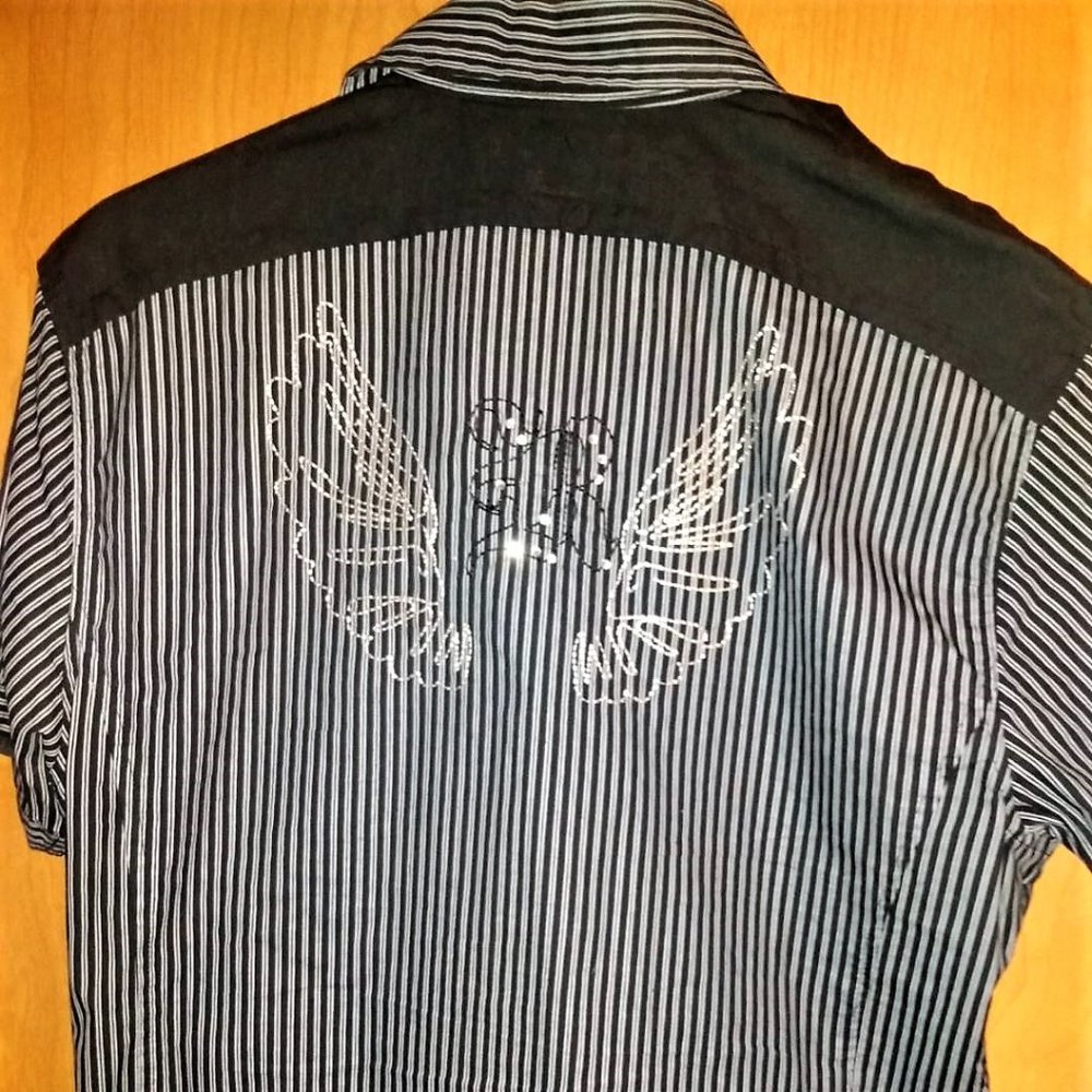 RECESS SHIRT short SLEEVE * BEADED DESIGN on back